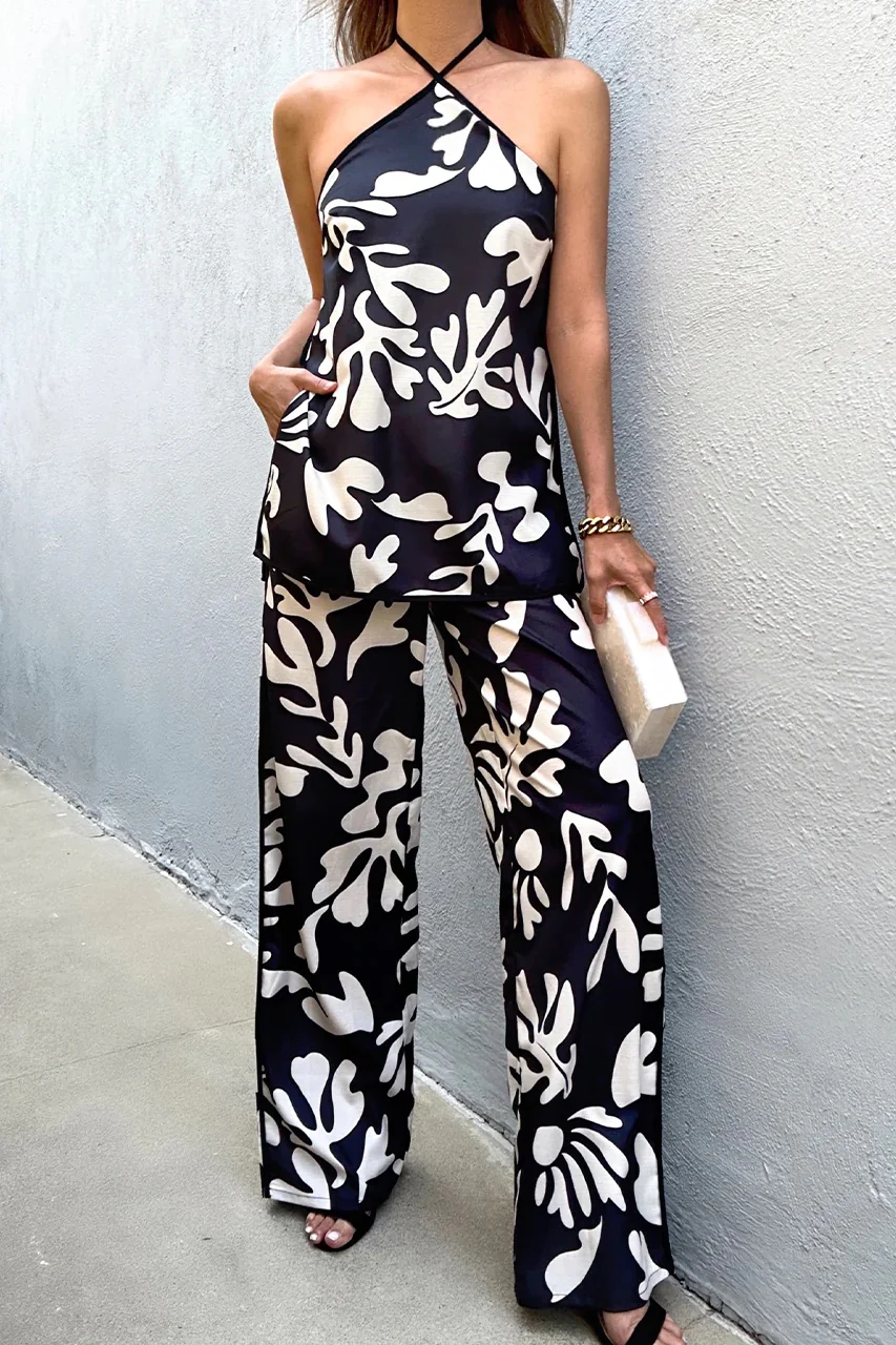 ILAH Pants Black Botanica - Mc Mu