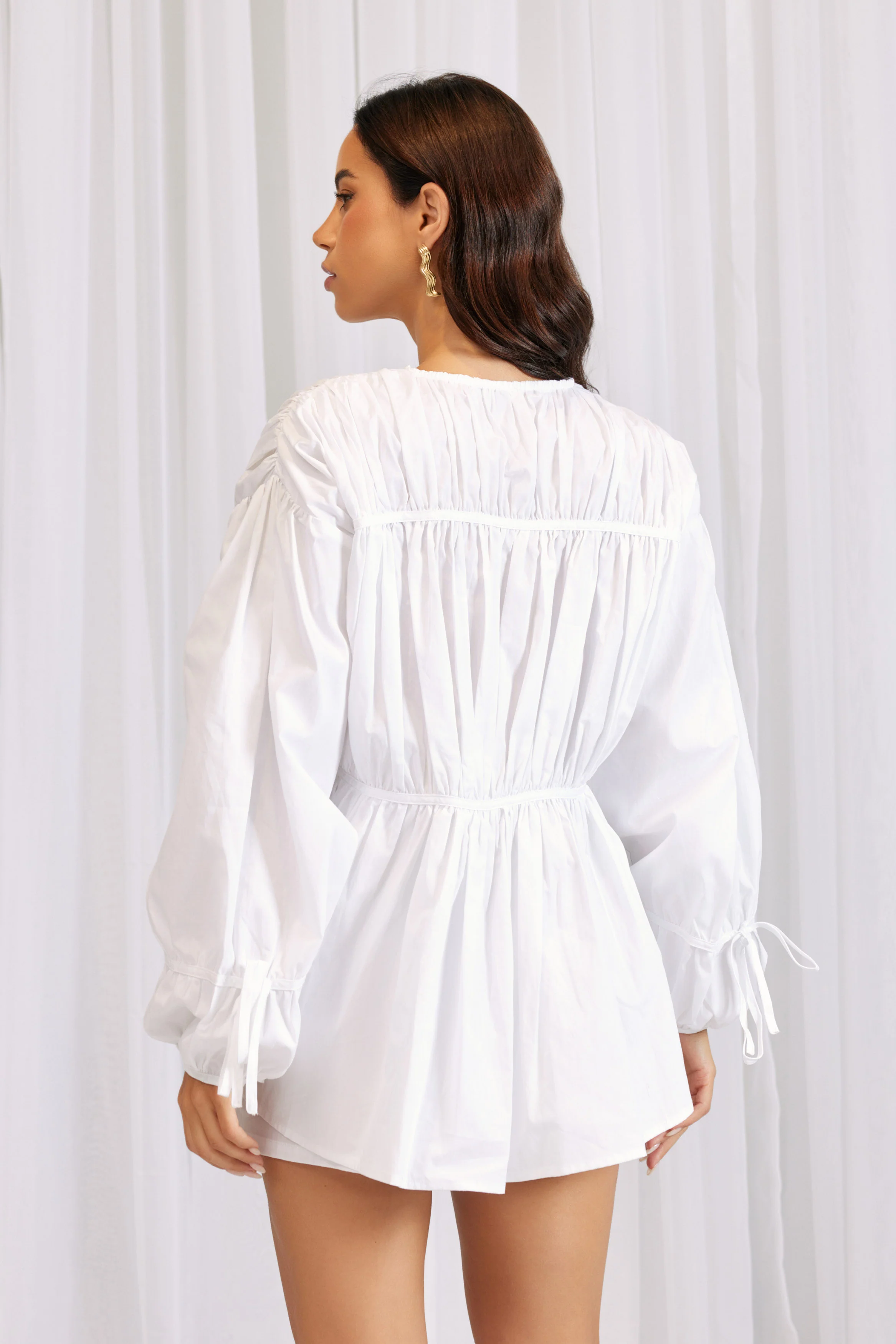 Tatum Tie Top white - Mc Mu