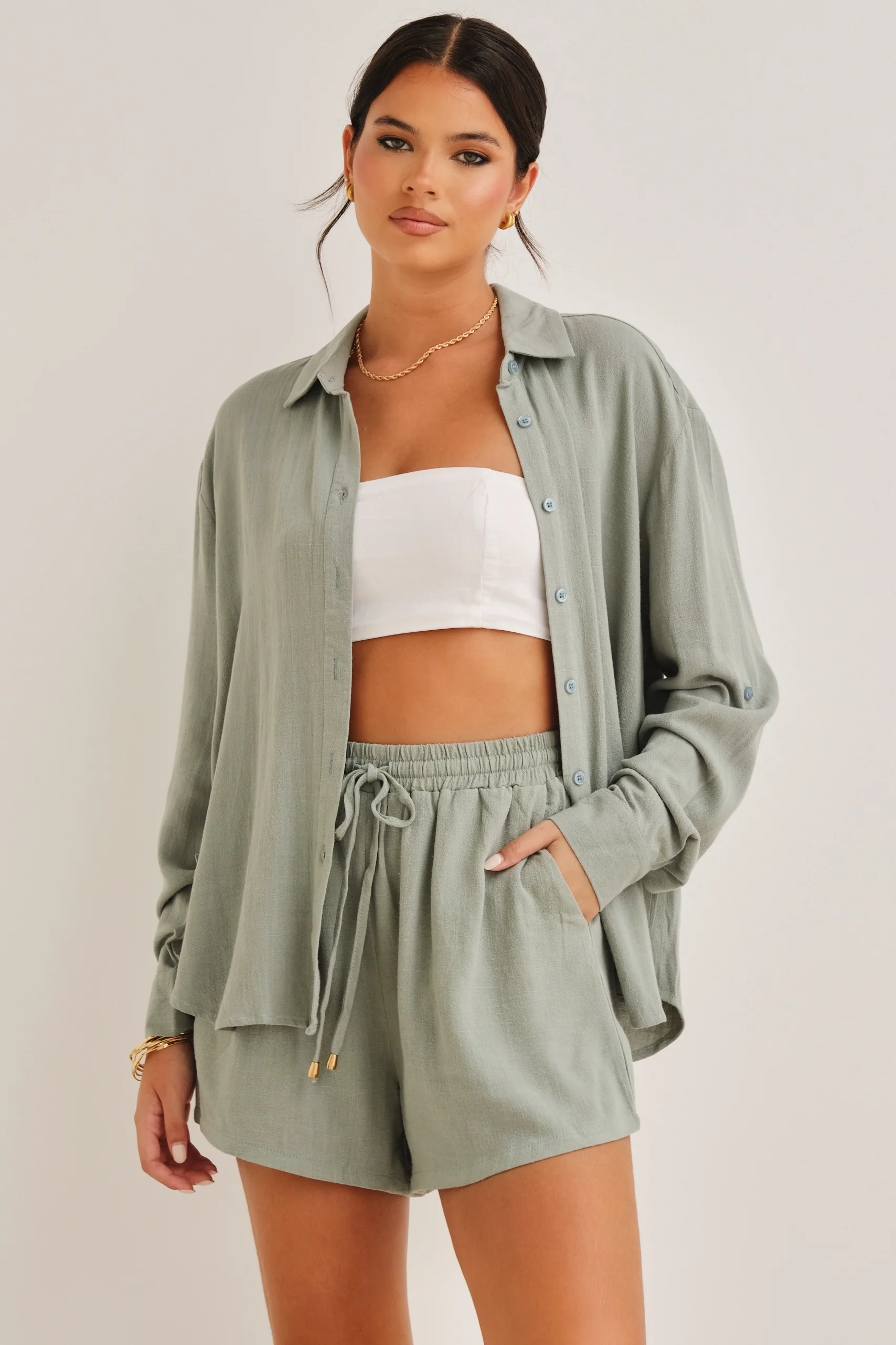 Kiana  Shirt Sage - Mc Mu