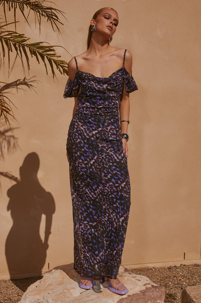 OXANA SLIP DRESS IRIS - Mc Mu