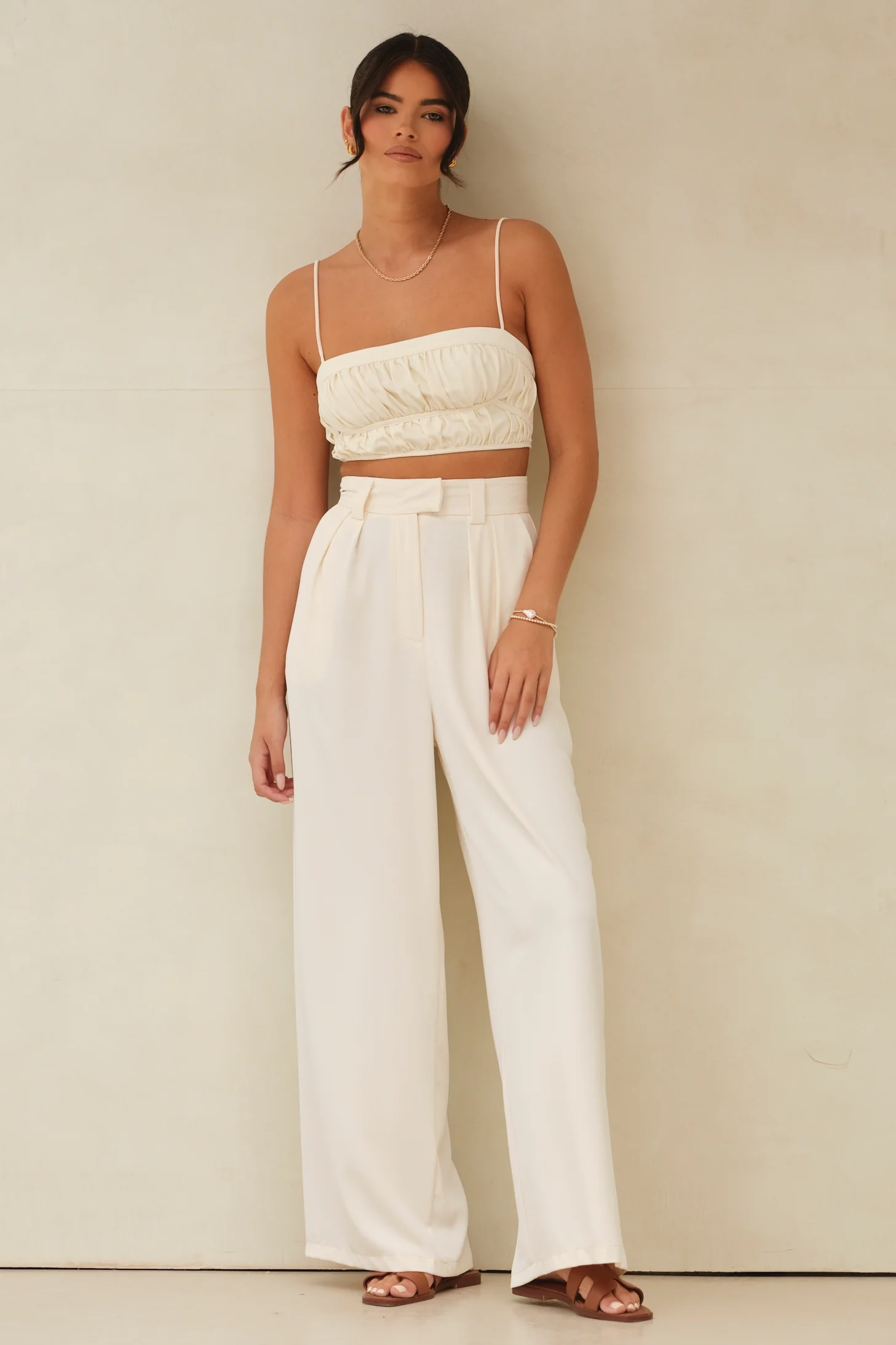 Penelope Top & Pants Co-ord White - Mc Mu