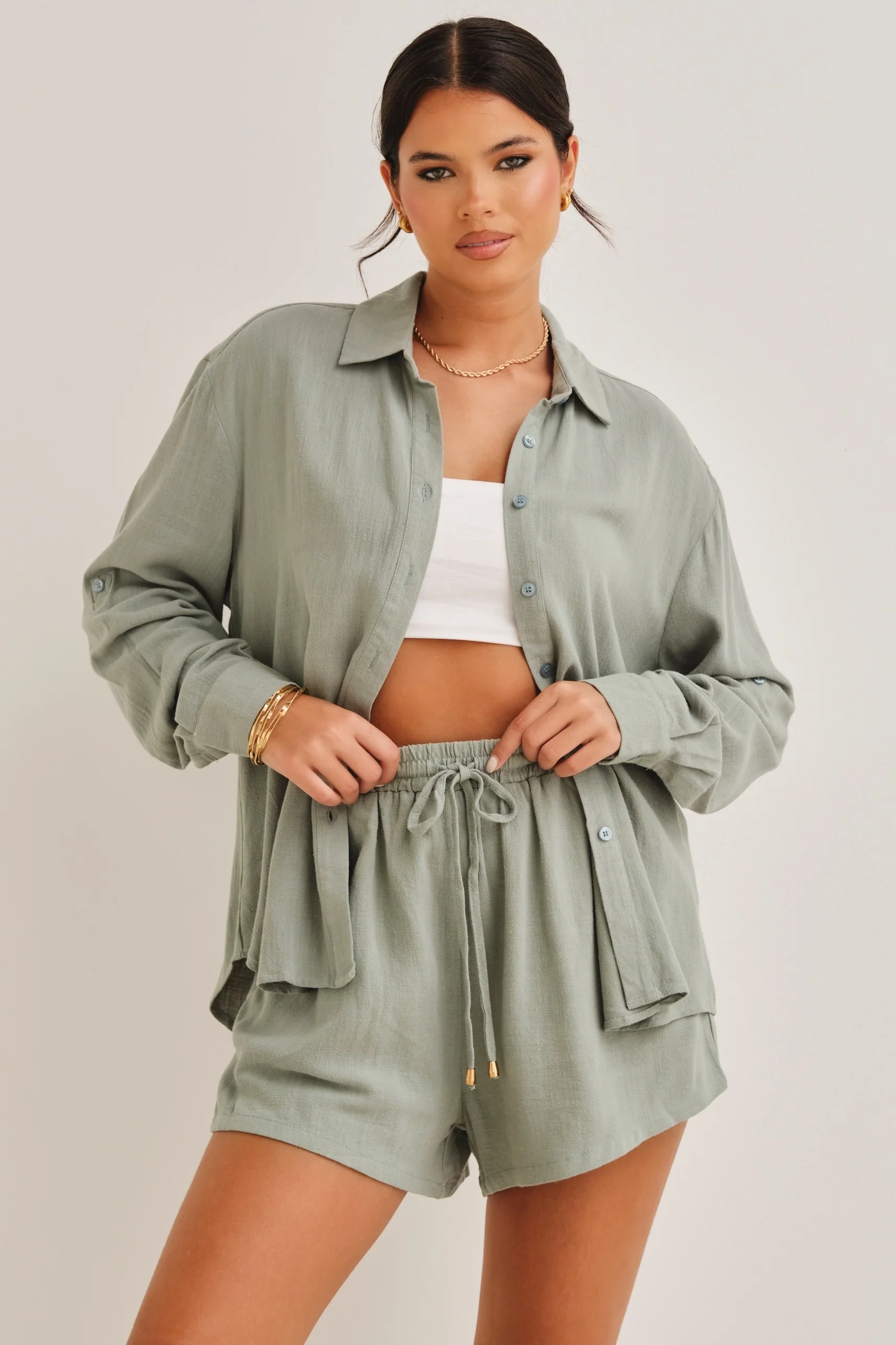 Kiana  Shirt Sage - Mc Mu