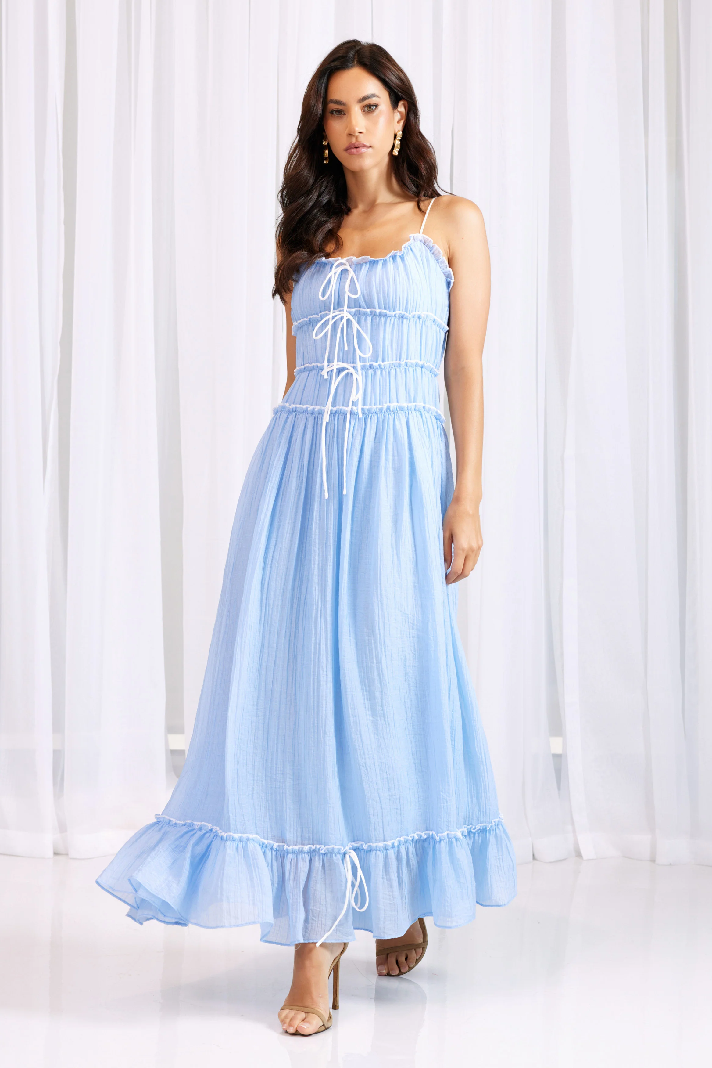 Isabella Midi Dress Sky - Mc Mu