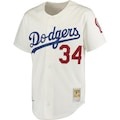 Men's Los Angeles Dodgers Fernando Valenzuela Mitchell & Ness Gray Authentic Jersey - Mc Mu