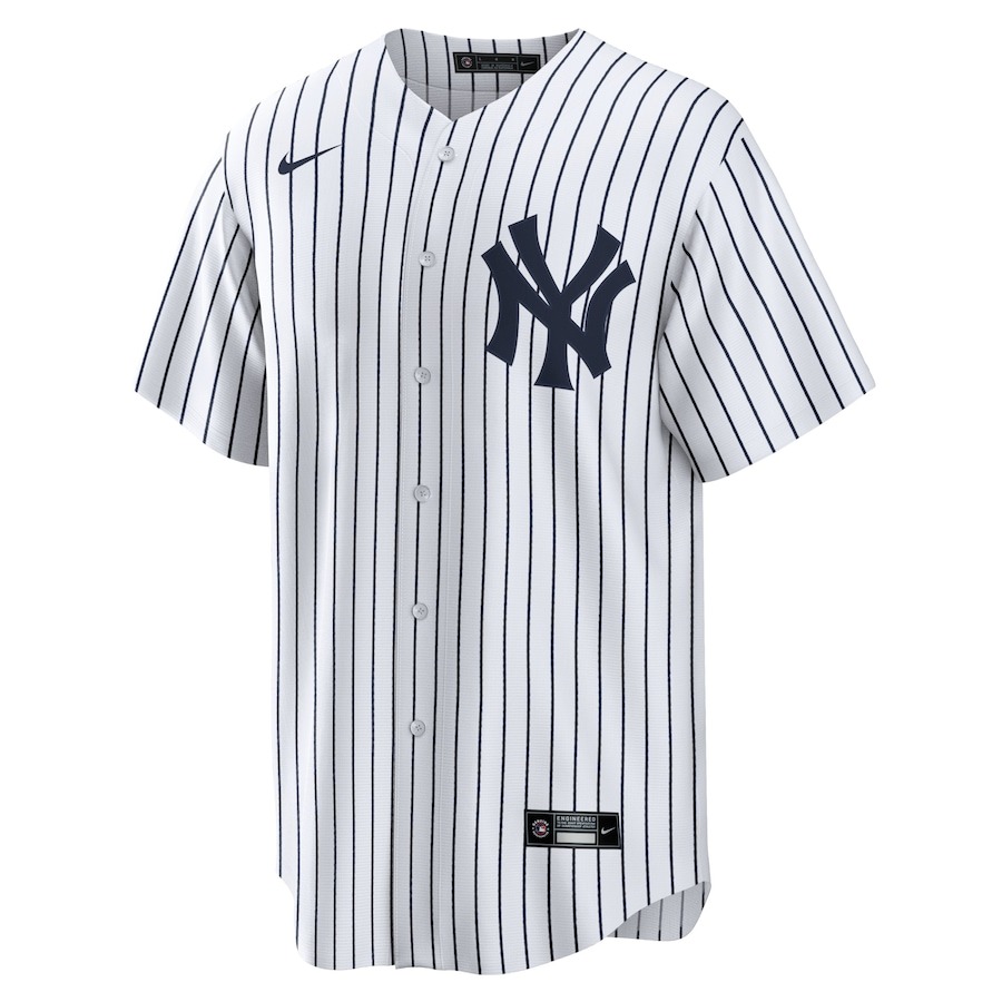 Men's New York Yankees Derek Jeter Nike White/Navy Replica Jersey - Mc Mu