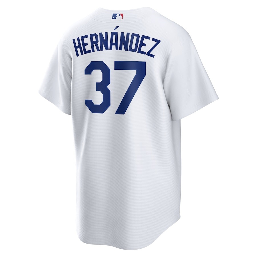 Men's Los Angeles Dodgers Teoscar Hernández Nike White Home Limited Player Jersey - Mc Mu