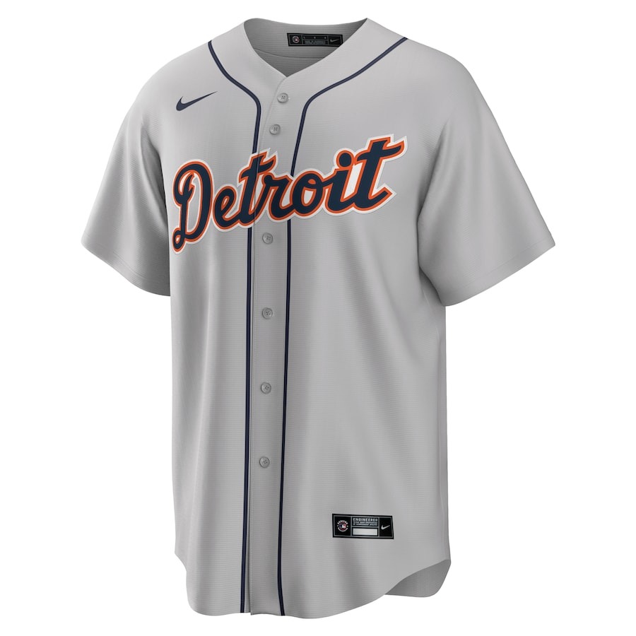 Men's Detroit Tigers Tarik Skubal Nike Gray Road Replica Jersey - Mc Mu