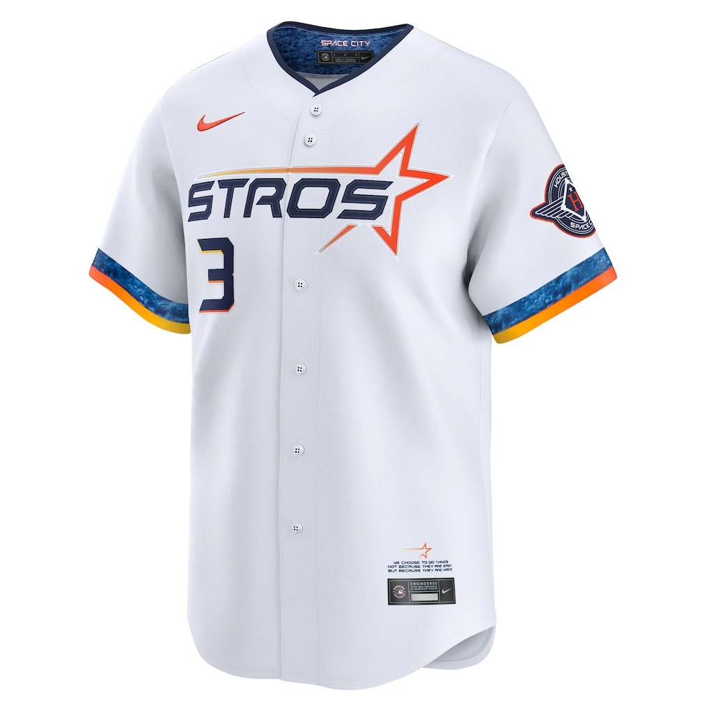 Men's Houston Astros Jeremy Peña Nike White 2025 City Connect Limited Player Jersey - Mc Mu