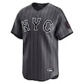Men's New York Mets Francisco Lindor Nike Graphite 2024 City Connect Limited Player Jersey - Mc Mu