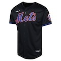Men's New York Mets  Nike Black  Alternate Limited Custom Jersey - Mc Mu