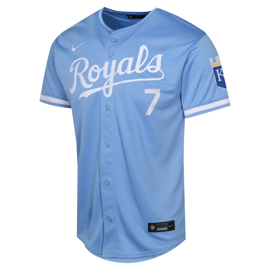 Youth Kansas City Royals Bobby Witt Nike Light Blue Alternate Limited Player Jersey - Mc Mu