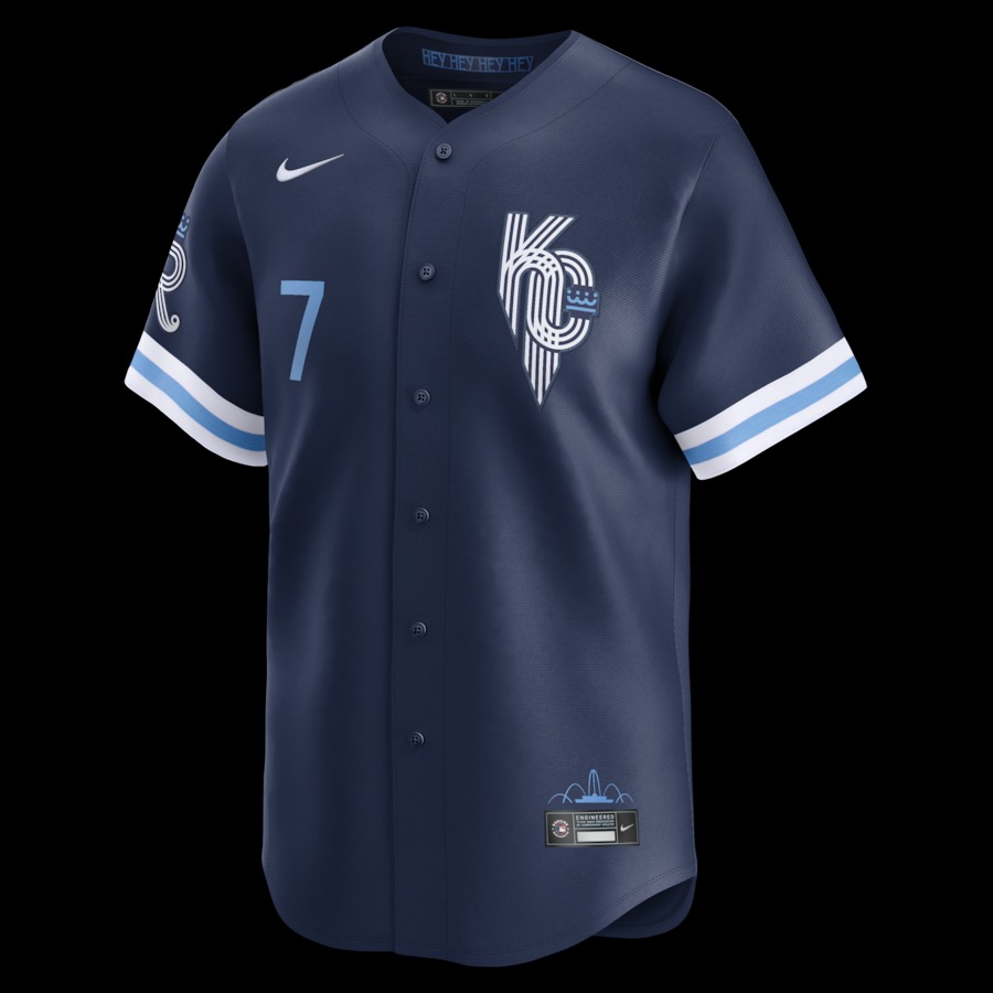 Men's Kansas City Royals Bobby Witt Jr. Nike Navy City Connect Limited Player Jersey - Mc Mu