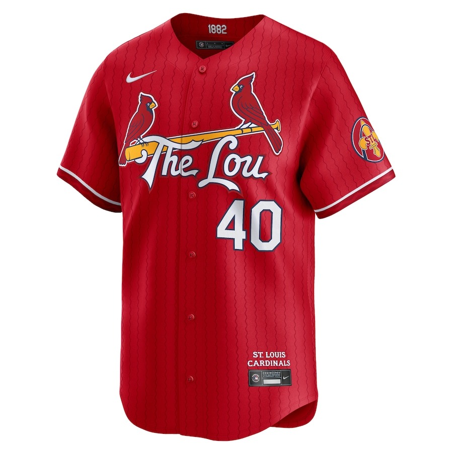 Men's St. Louis Cardinals Willson Contreras Nike Red 2024 City Connect Limited Player Jersey - Mc Mu