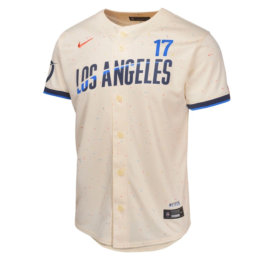 Men's Los Angeles Dodgers Shohei Ohtani Nike Cream 2024 City Connect Limited Player Jersey - Mc Mu