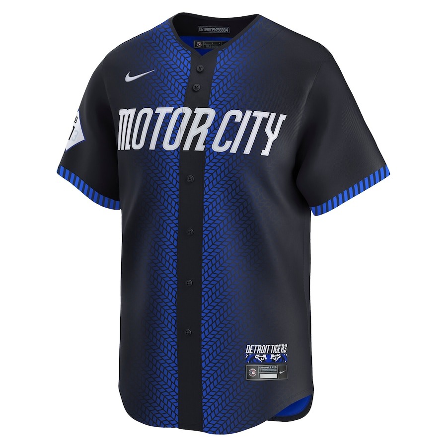 Men's Detroit Tigers Riley Greene Nike Navy 2024 City Connect Limited Jersey - Mc Mu