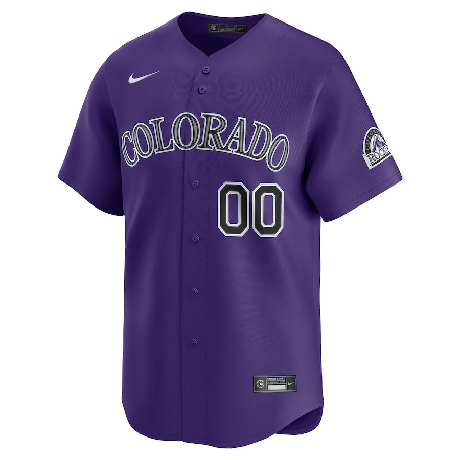 Men's Colorado Rockies  Nike Purple  Alternate Limited Custom Jersey - Mc Mu