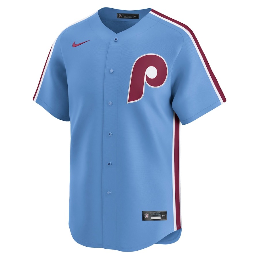Men's Philadelphia Phillies  Nike Light Blue  Alternate Limited Jersey - Mc Mu