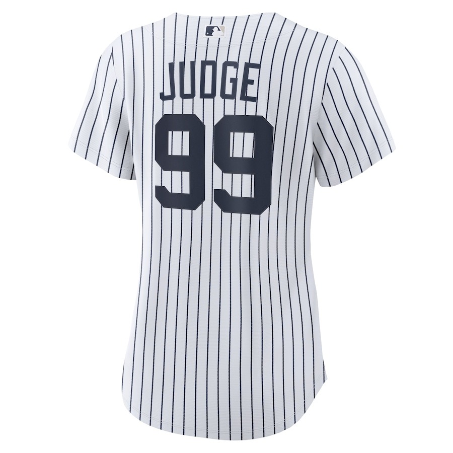 Women's New York Yankees Aaron Judge Nike White 2024 World Series Home Replica Player Jersey - Mc Mu