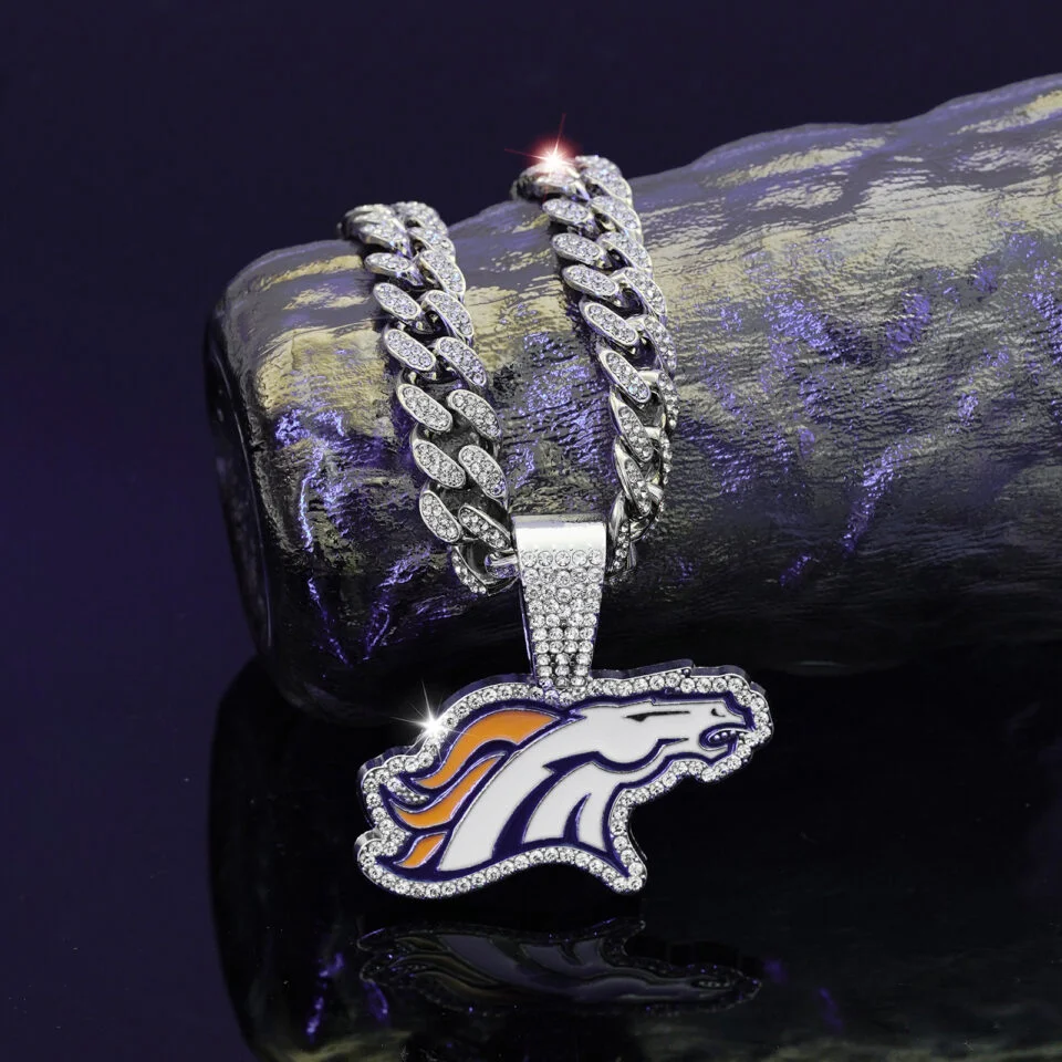 Denver Broncos Football Necklace - Mc Mu