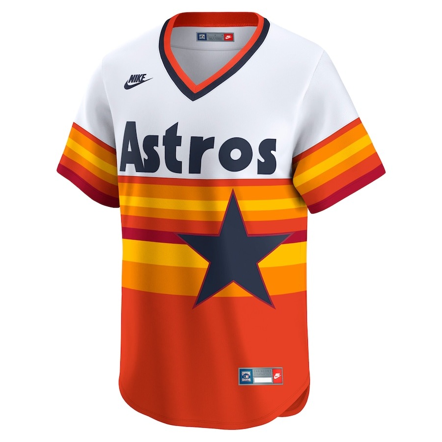 Men's Houston Astros Nolan Ryan Nike White Home Cooperstown Collection Player Jersey - Mc Mu