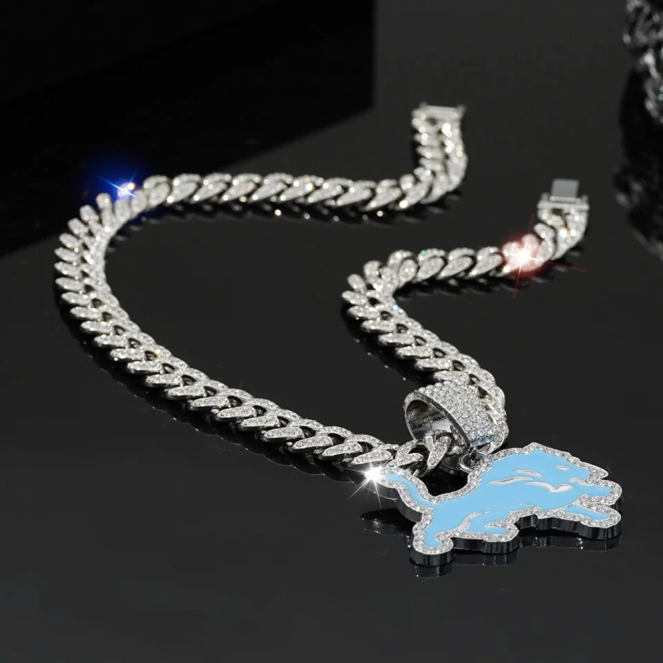 Detroit Lions Football Necklace for Fans - Mc Mu