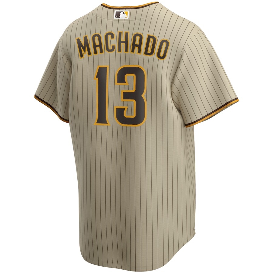 Men's San Diego Padres Manny Machado Nike Tan Alternate Limited Player Jersey - Mc Mu