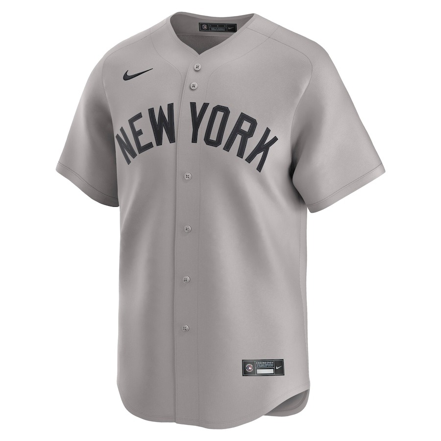 Men's New York Yankees  Nike Gray Away Limited Custom Jersey - Mc Mu