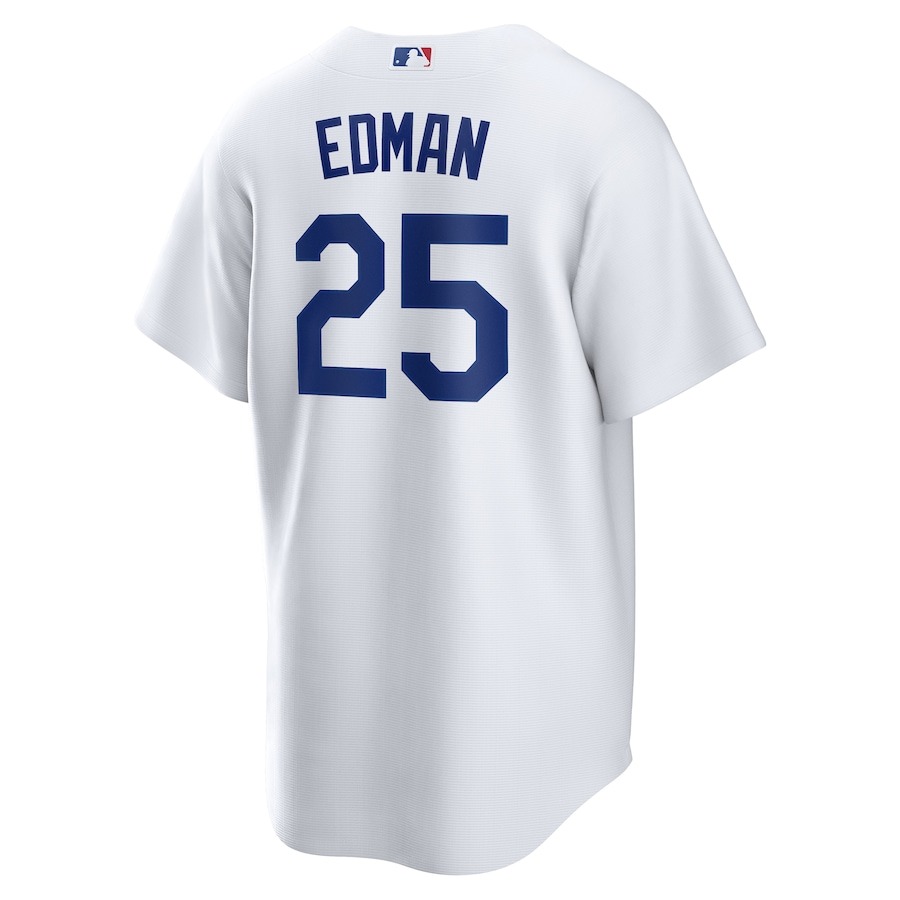 Men's Los Angeles Dodgers Tommy Edman Nike White 2024 World Series Champions Home Replica Player Jersey - Mc Mu
