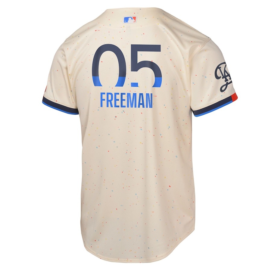 Men's Los Angeles Dodgers Freddie Freeman Nike Cream 2024 City Connect Limited Player Jersey - Mc Mu