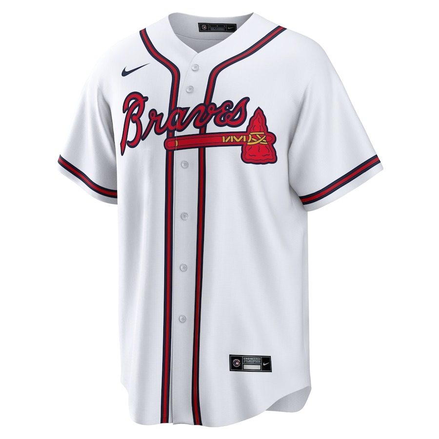 Men's Atlanta Braves Austin Riley Nike White Home Replica Player Jersey - Mc Mu