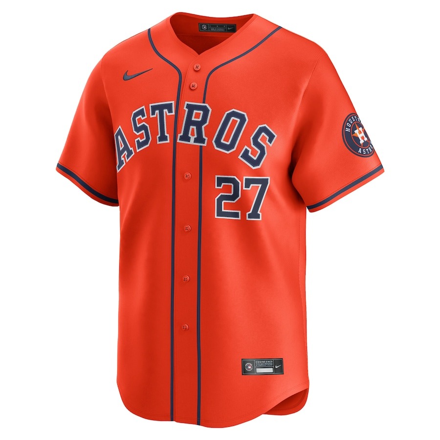 Men's Houston Astros Jose Altuve Nike Orange Alternate Limited Player Jersey - Mc Mu