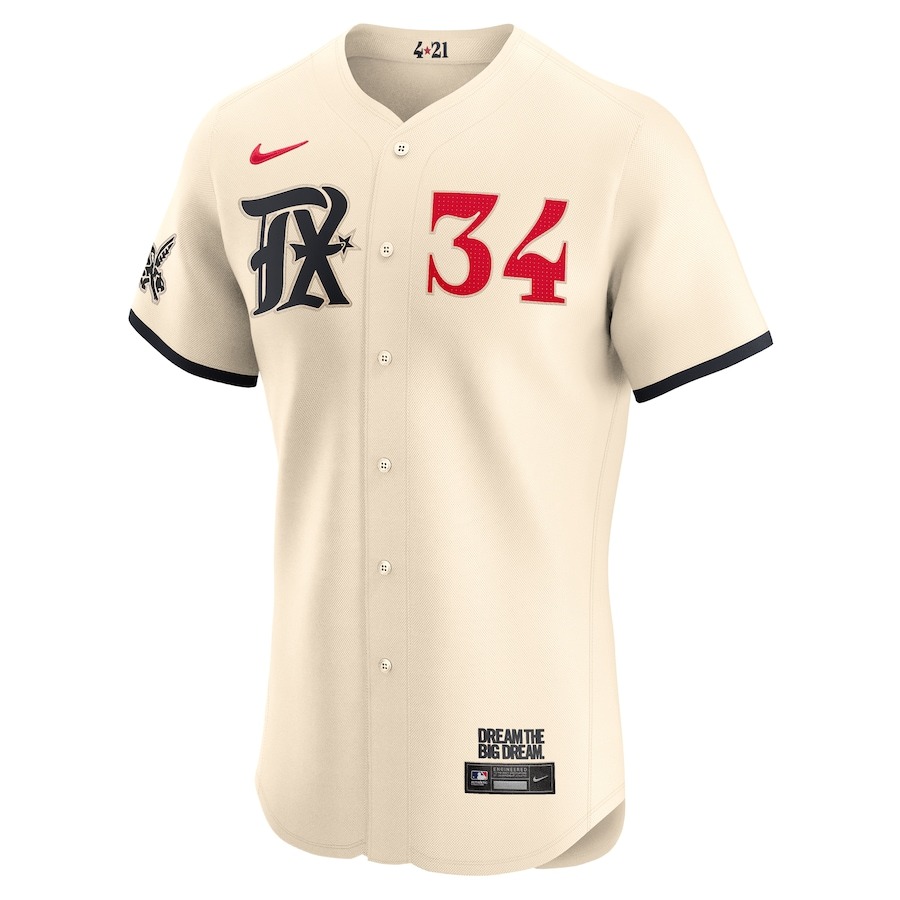Men's Texas Rangers Nolan Ryan Nike Natural City Connect Limited Player Jersey - Mc Mu