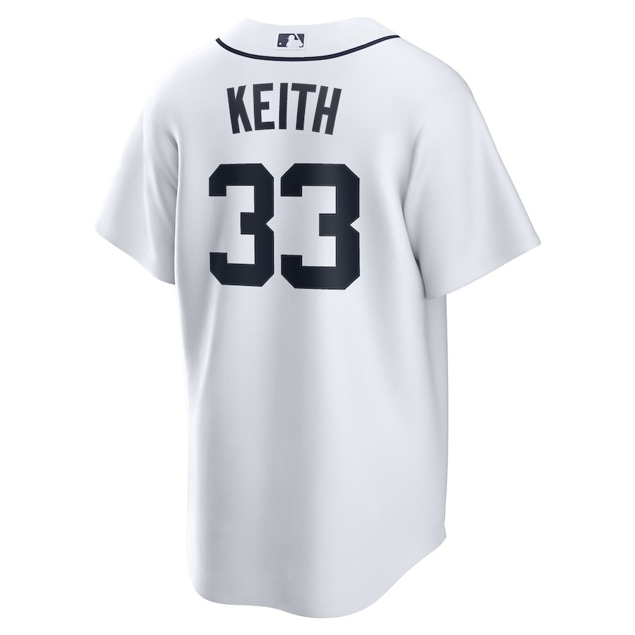 Men's Detroit Tigers Colt Keith Nike White Home Limited Player Jersey - Mc Mu