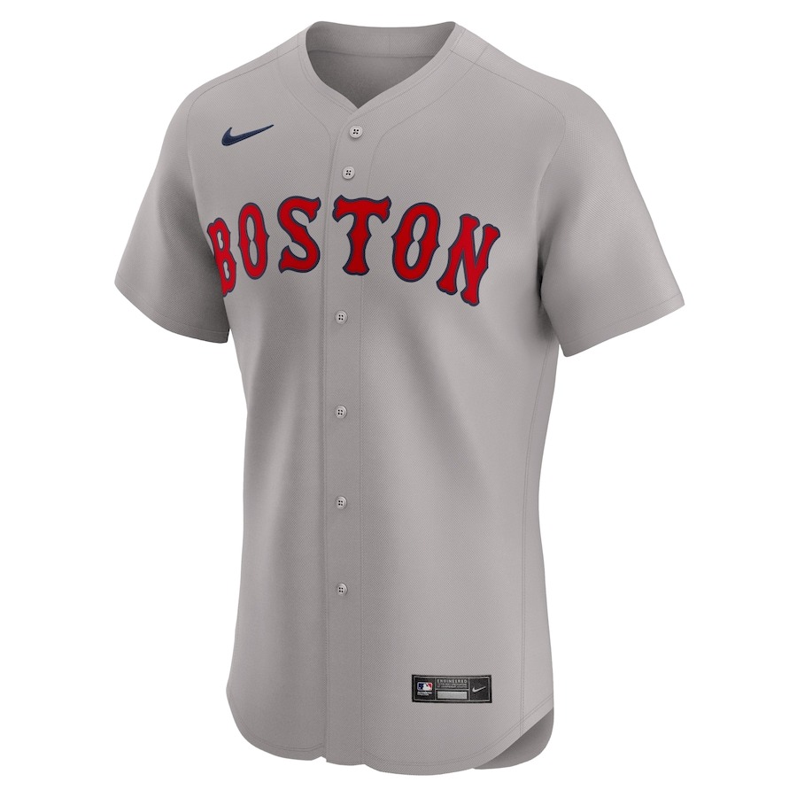 Men's Boston Red Sox  Nike Gray Away Limited Custom Jersey - Mc Mu