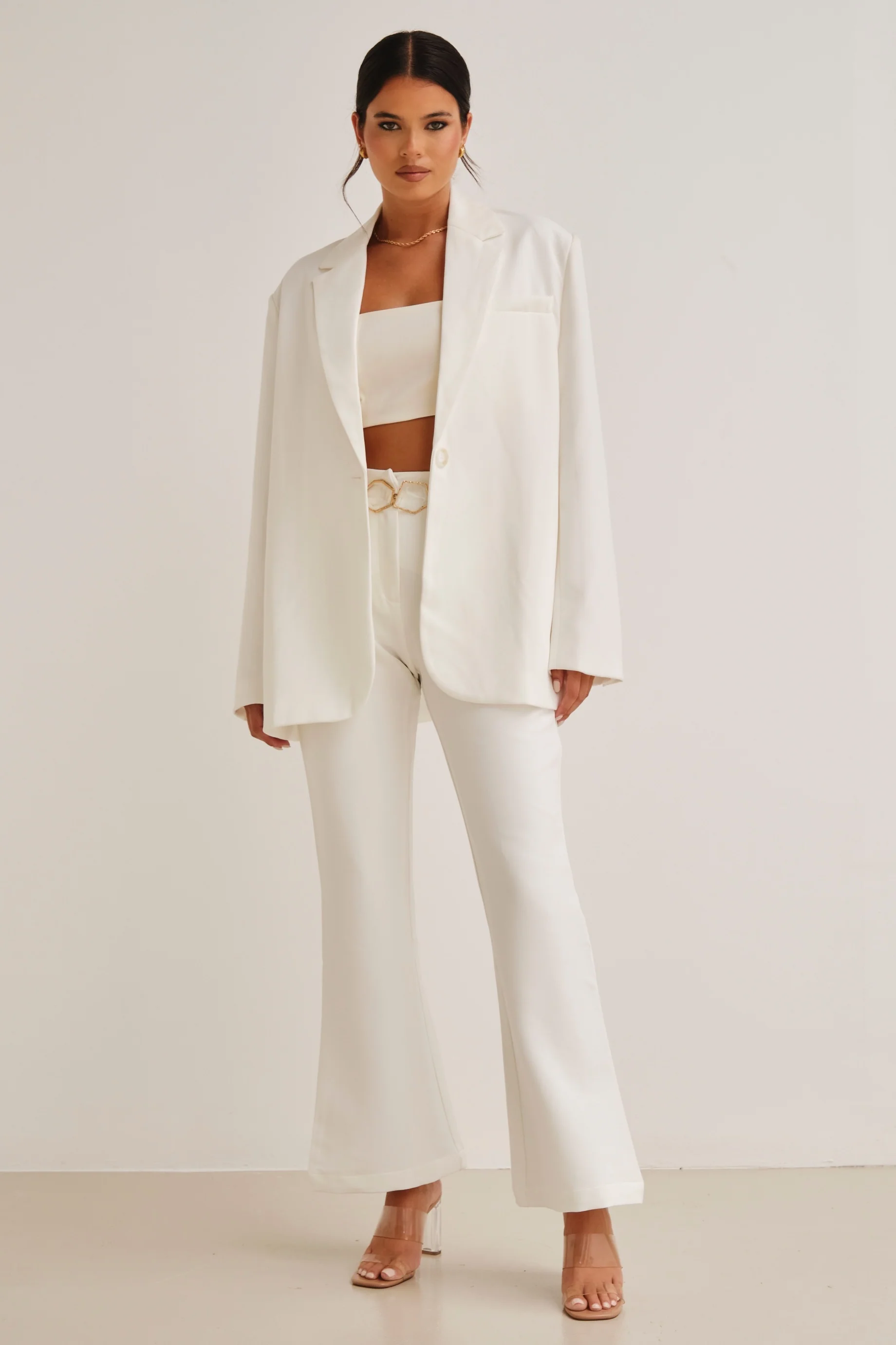 The Oversized Blazer White - Mc Mu