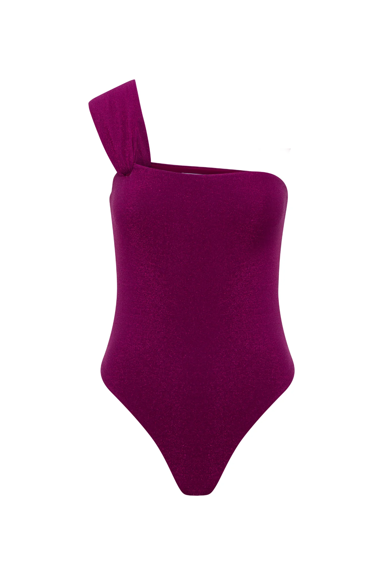 Cassandra One Shoulder Swimsuit Pink Shimmer - Mc Mu