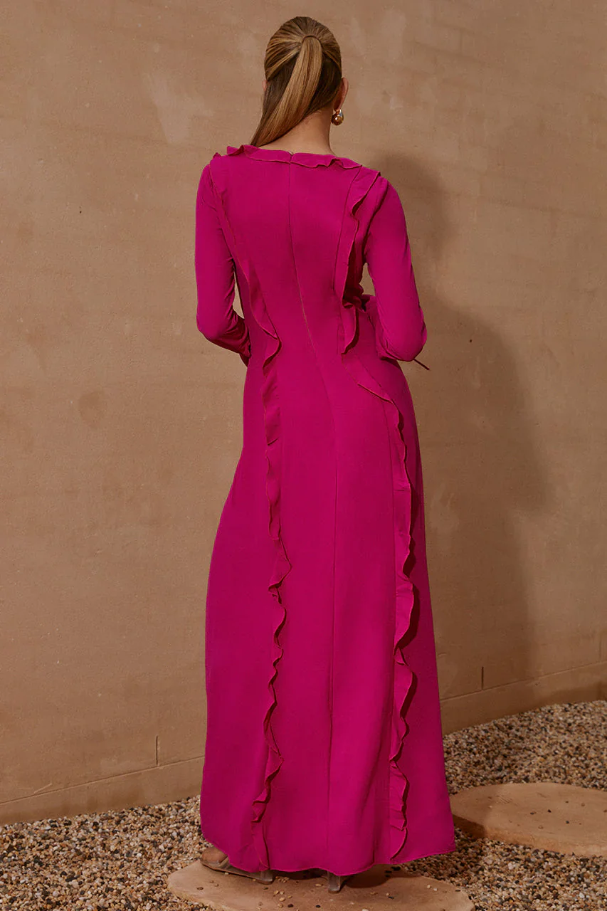OXANA L/S DRESS - PINK - Mc Mu