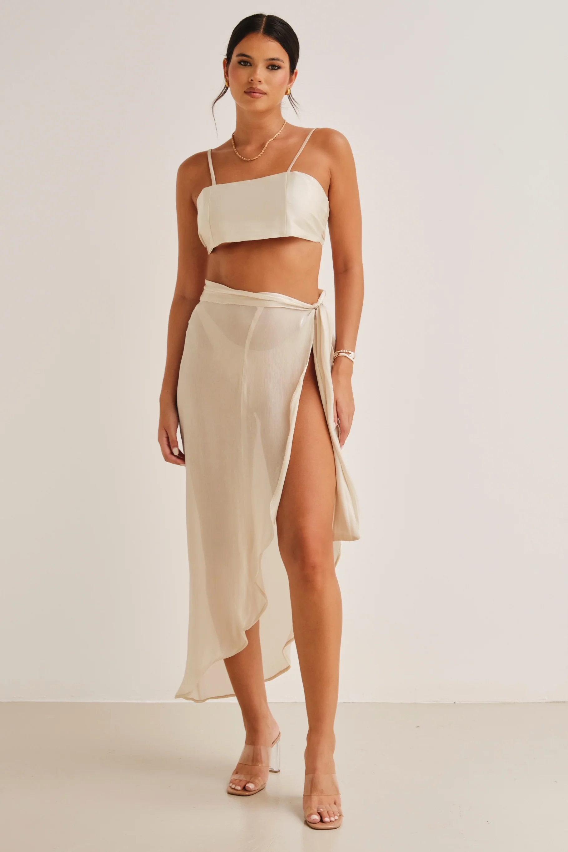 Zura Shimmer Sarong Olive - Mc Mu