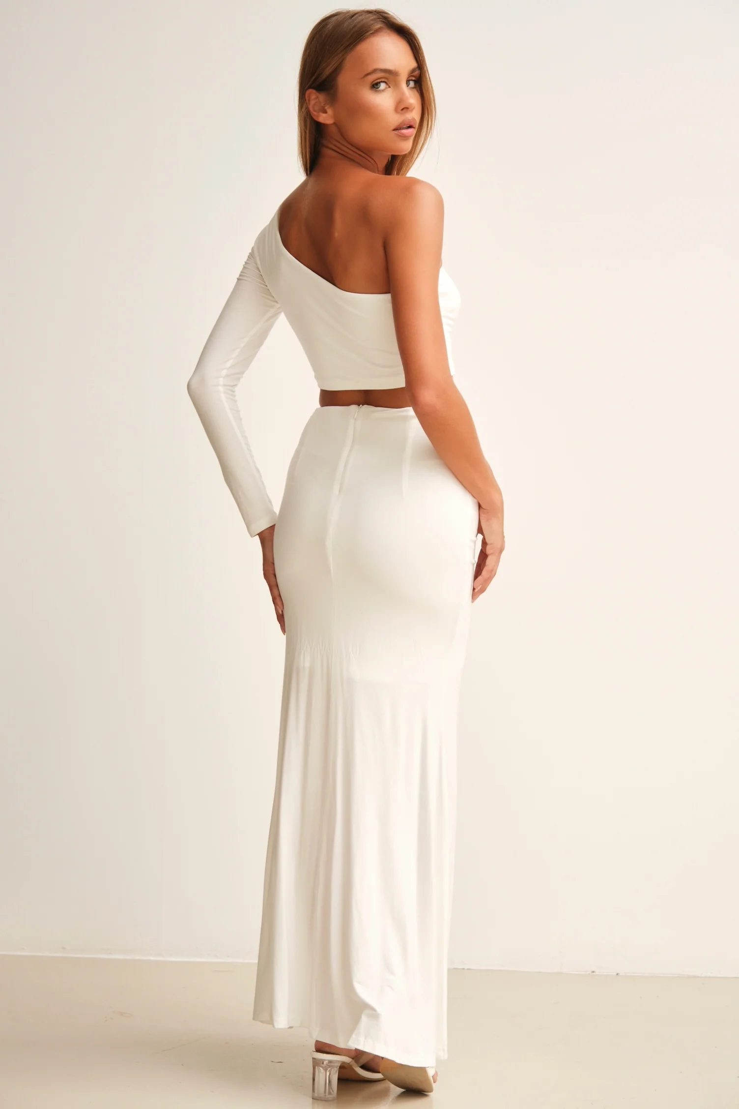 Paulina Top & Skirt Co-ord White - Mc Mu