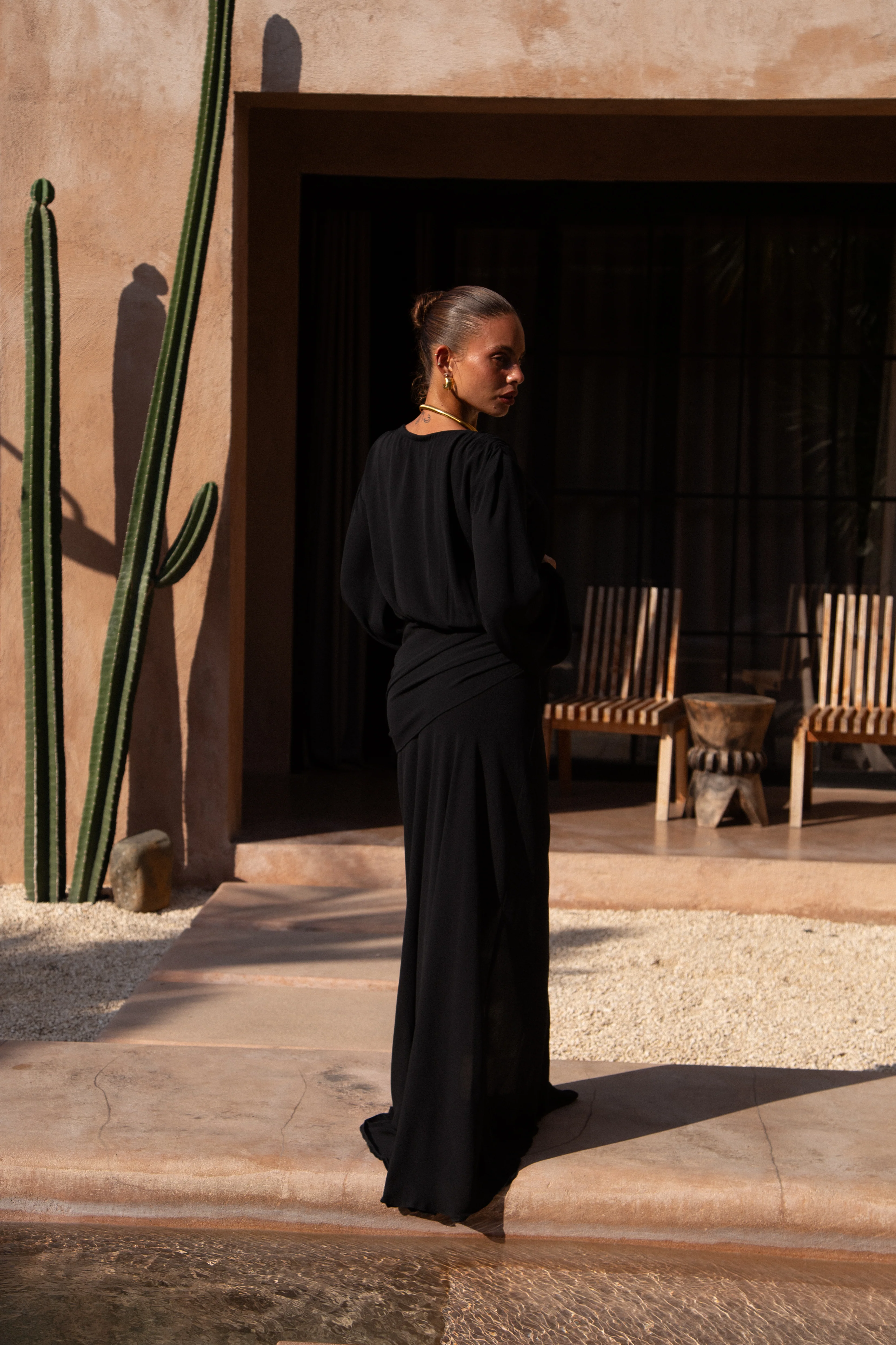 Ayana  Maxi Kaftan Black - Mc Mu