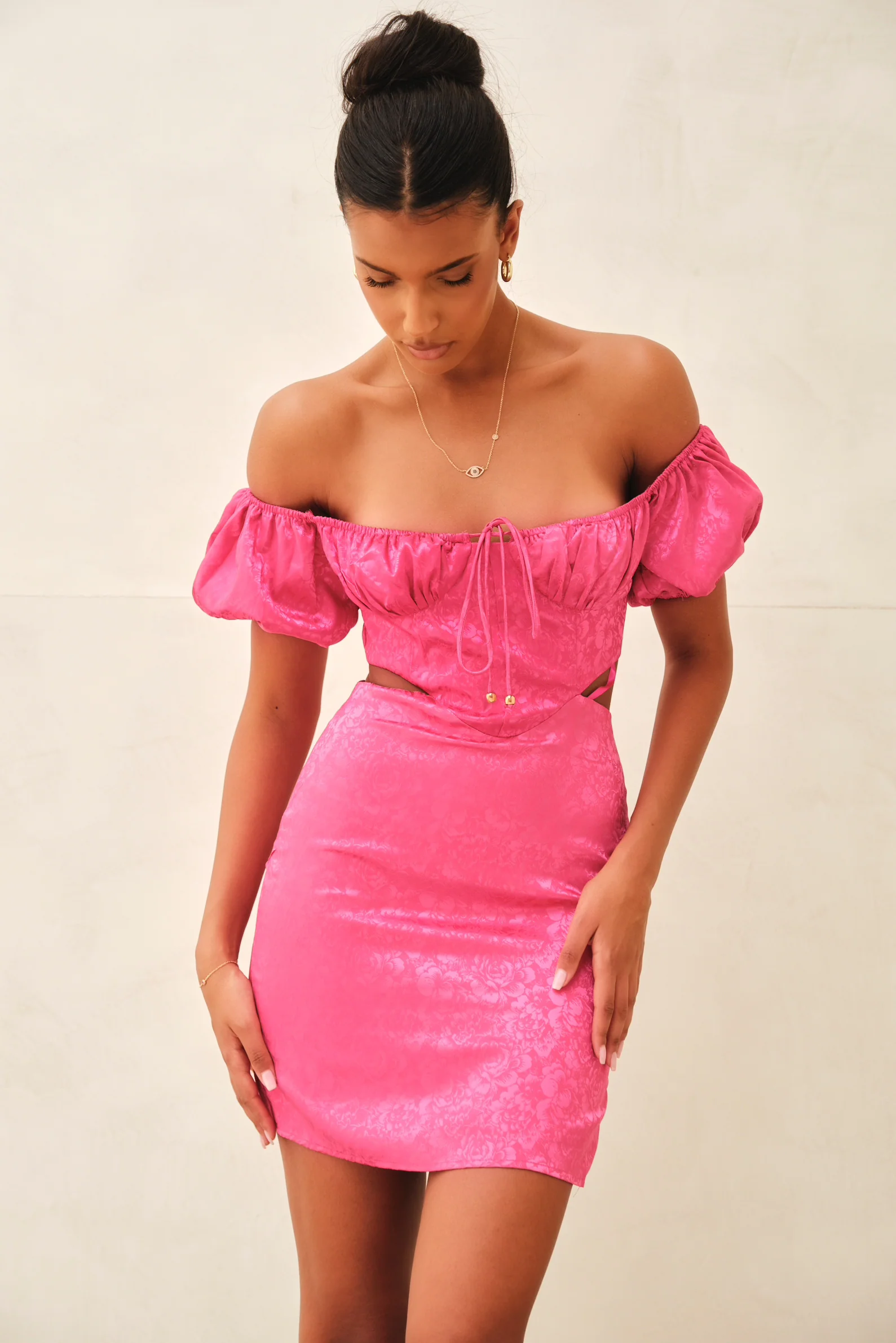 Romantique Mini Dress Pink - Mc Mu