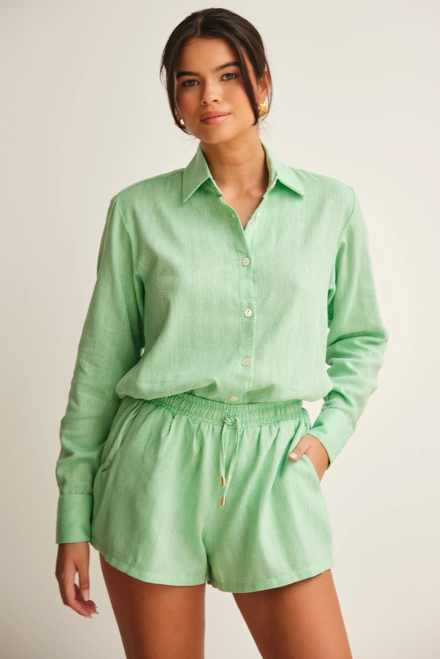 Monaco Shorts Green - Mc Mu