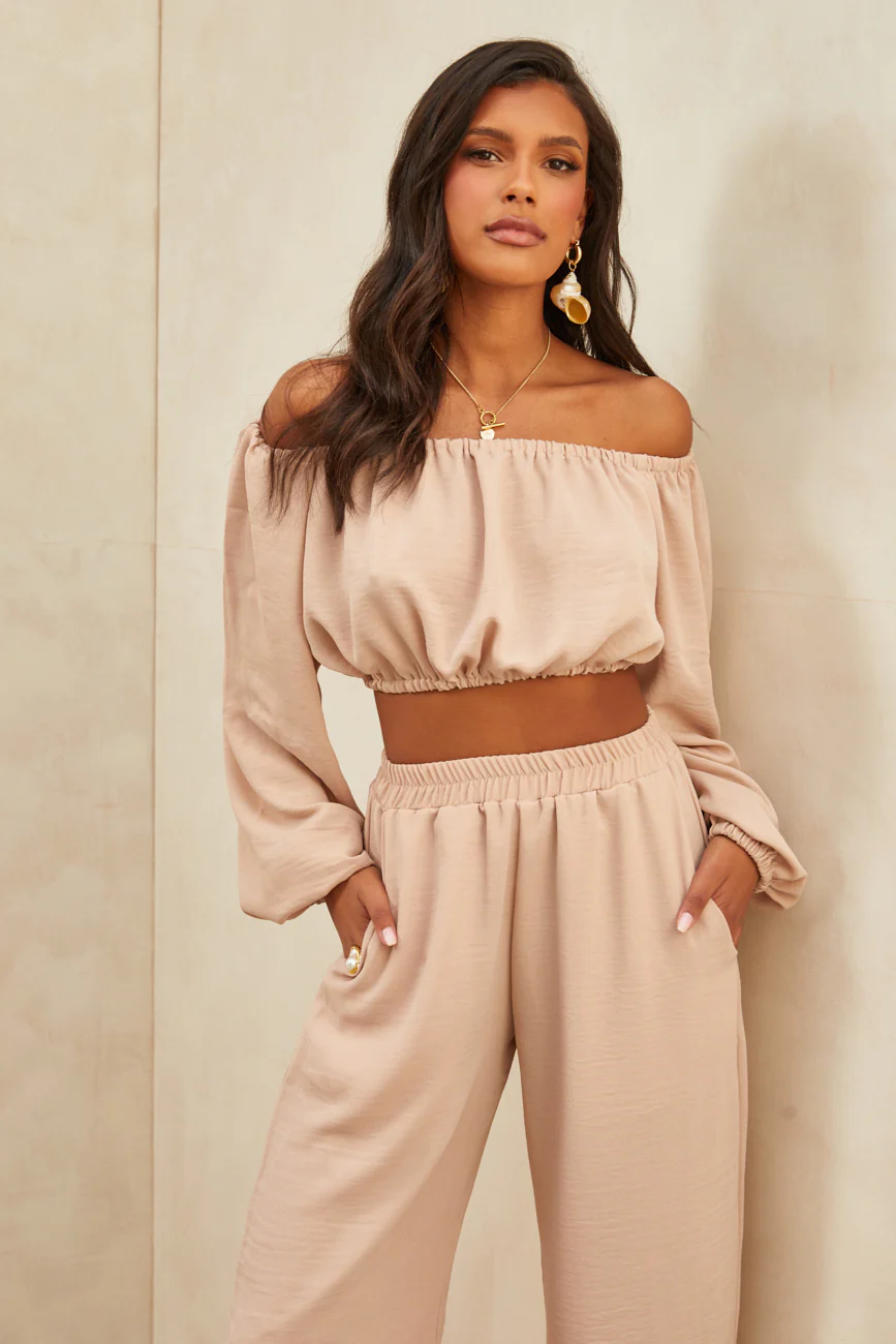 Cafe Sand Nassau Pants Nude - Mc Mu