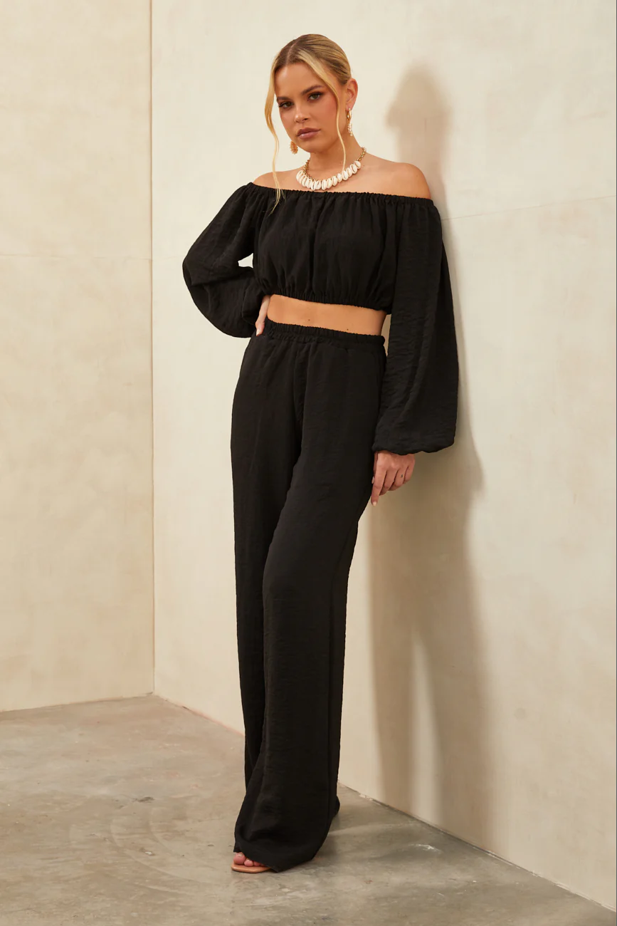 Cafe Sand Nassau Pants Black - Mc Mu