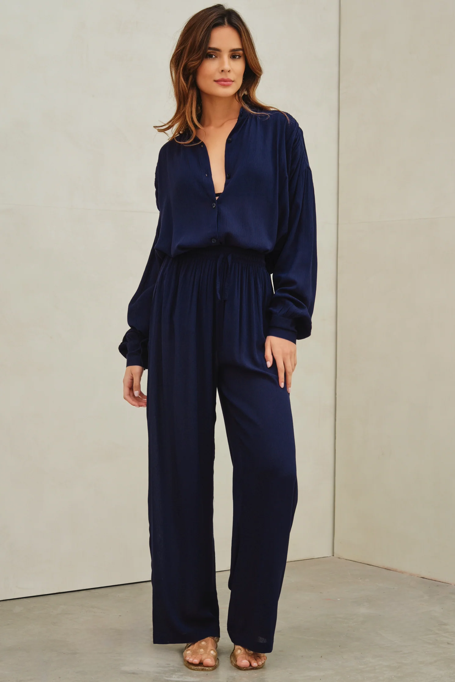 Tempus Beach Pants Navy - Mc Mu