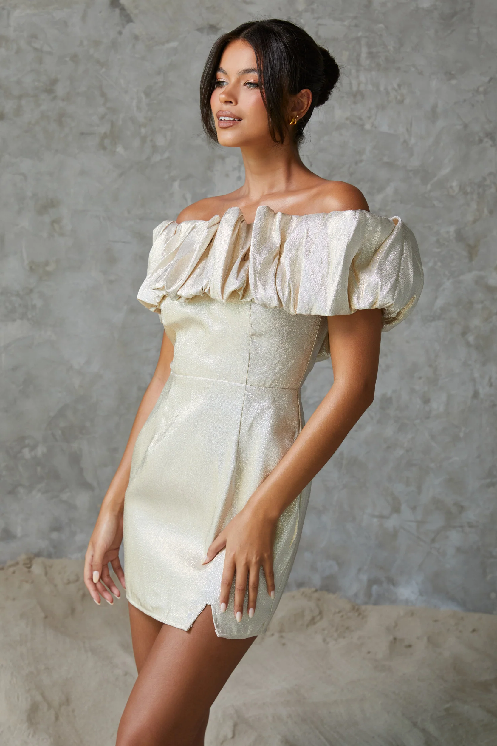 Renee Mini Dress Ivory - Mc Mu