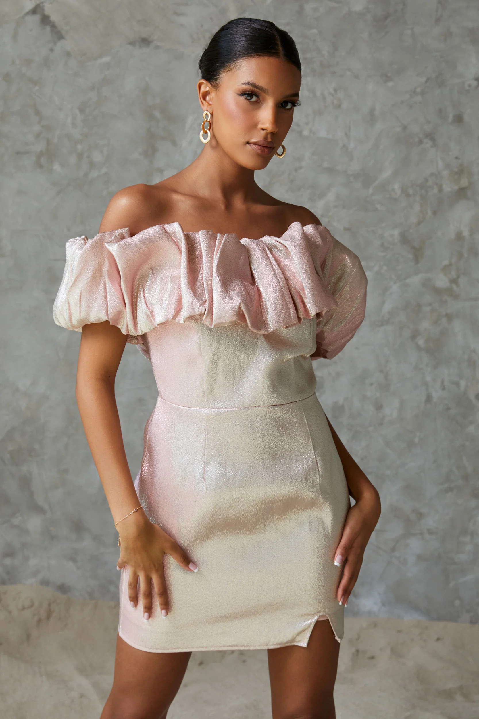 Renee Mini Dress Blush Pink - Mc Mu