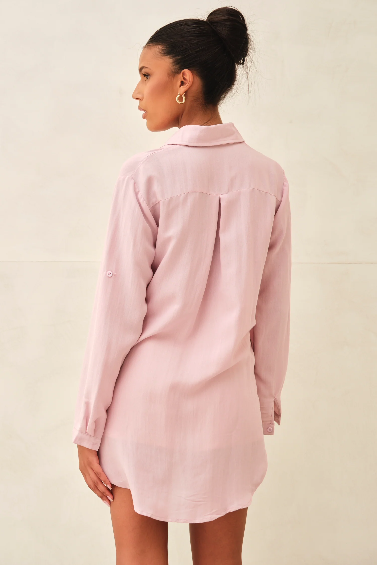 Azure Oversized Shirt Blush Pink - Mc Mu