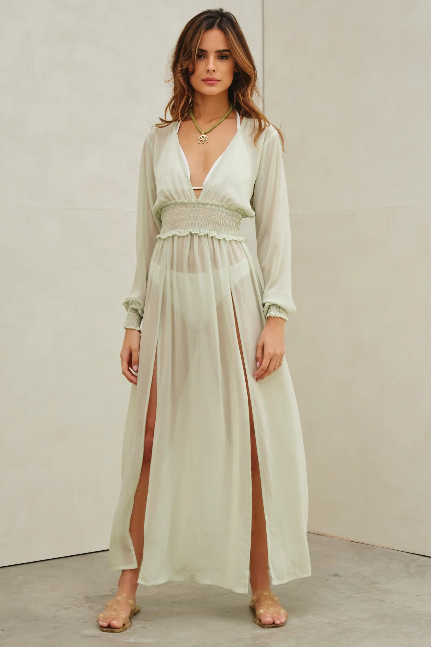 Otium Maxi Kaftan Green - Mc Mu