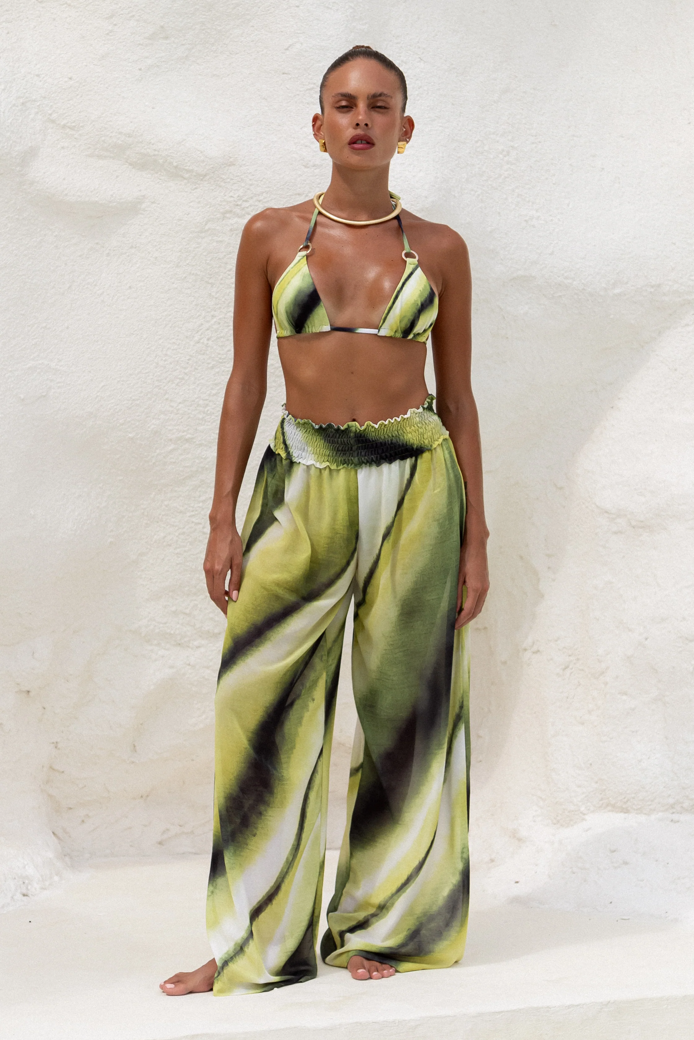 Zenia Shirred Pants Natura - Mc Mu